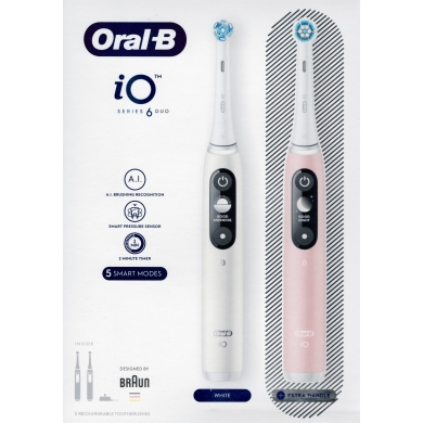 Oral-B IO6 Duo - White/Pink